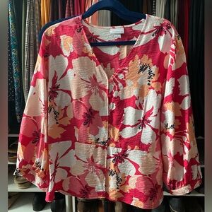Liz Claiborne Peplum Top, NWOT, size XL